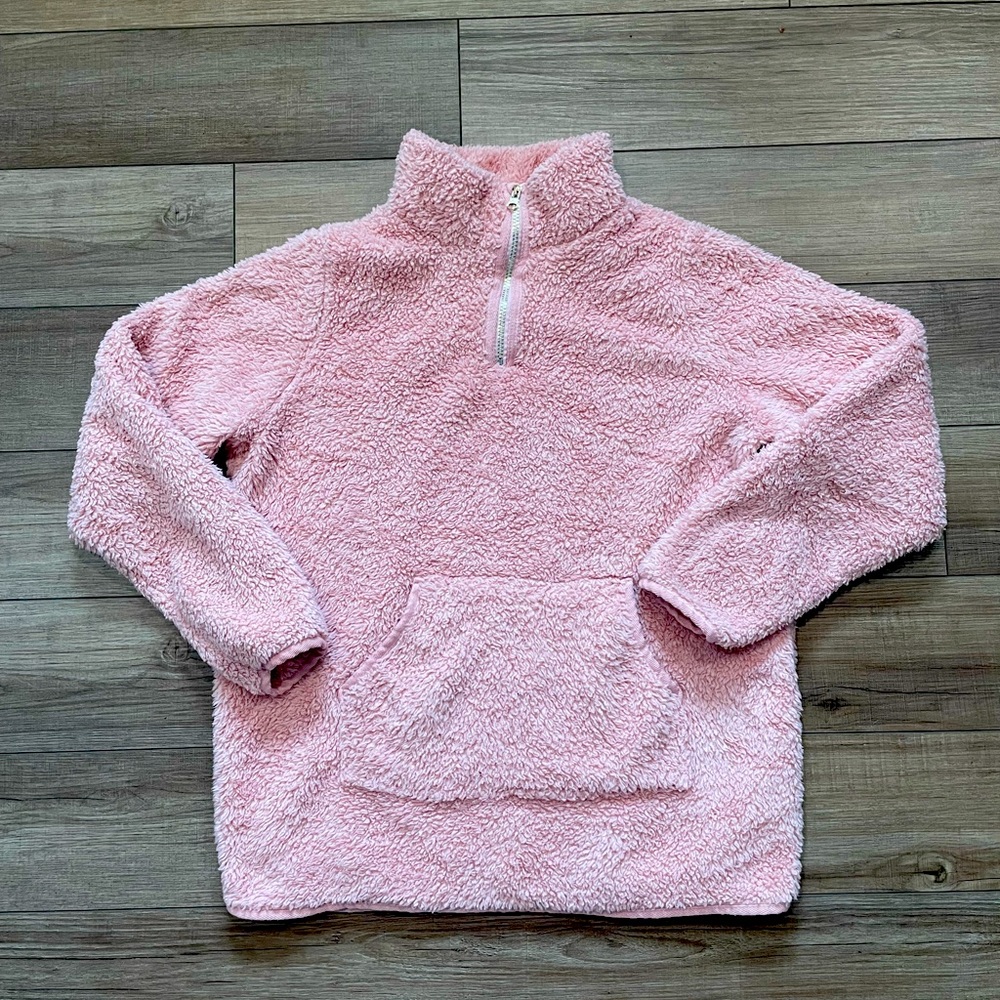 Pink Sherpa pullover